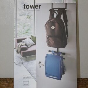 Pottery Barn Tower.  Bi Level School Bag Hanger.  Sz. 10.5" x 4.5' x 36.5"